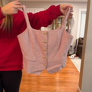 Elegant Striped Button-Up Blouse